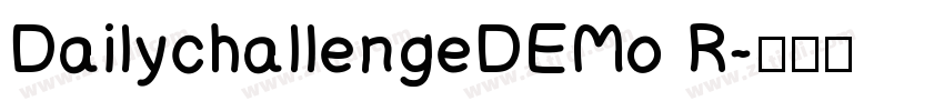 DailychallengeDEMo R字体转换